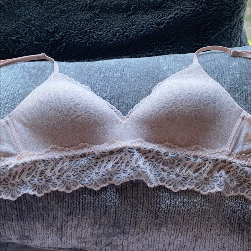 NWOT Lacy Pink Corset Bralette
